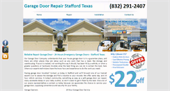 Desktop Screenshot of garagedoorrepair-stafford.com