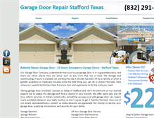 Tablet Screenshot of garagedoorrepair-stafford.com